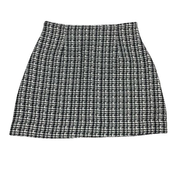 BABATON Aritzia Bryn Tweed Mini Skirt Sz 4 Black Espace - Picture 7 of 8